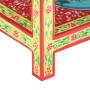 Hand painted solid mango wood console table 80x35x75 cm by vidaXL, Side tables - Ref: Foro24-286159, Price: 192,54 €, Discoun...