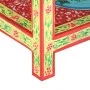 Hand painted solid mango wood console table 80x35x75 cm by vidaXL, Side tables - Ref: Foro24-286159, Price: 189,81 €, Discoun...
