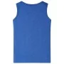 Kinder Tanktop in meliertem Blau, Größe 128. von , Kinder-T-Shirts - Ref: Foro24-11662, Preis: 7,93 €, Rabatt: %