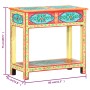 Hand painted solid mango wood console table 80x35x75 cm by vidaXL, Side tables - Ref: Foro24-286159, Price: 192,54 €, Discoun...