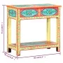 Hand painted solid mango wood console table 80x35x75 cm by vidaXL, Side tables - Ref: Foro24-286159, Price: 189,81 €, Discoun...