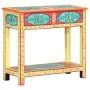 Hand painted solid mango wood console table 80x35x75 cm by vidaXL, Side tables - Ref: Foro24-286159, Price: 189,81 €, Discoun...