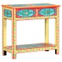 Hand painted solid mango wood console table 80x35x75 cm by vidaXL, Side tables - Ref: Foro24-286159, Price: 192,54 €, Discoun...