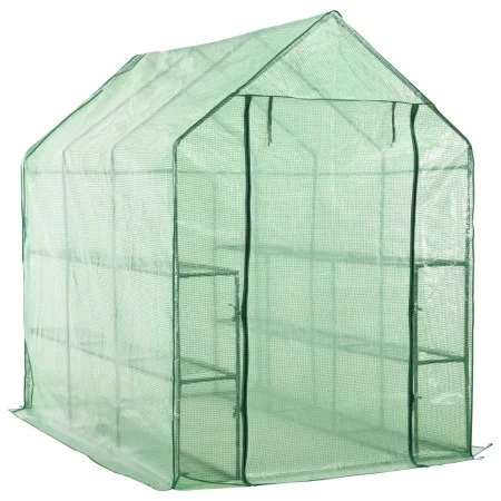 Accessible greenhouse with 12 steel shelves 143x214x196 cm by vidaXL, Greenhouses - Ref: Foro24-46913, Price: 159,27 €, Disco...