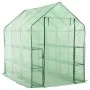 Accessible greenhouse with 12 steel shelves 143x214x196 cm by vidaXL, Greenhouses - Ref: Foro24-46913, Price: 159,27 €, Disco...