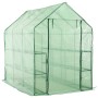 Barrierefreies Gewächshaus mit 12 Stahlregalen 143x214x196 cm von vidaXL, Gewächshäuser - Ref: Foro24-46913, Preis: 162,56 €,...