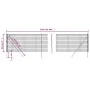 Cerca de alambre de acero galvanizado verde 0,8x25 m de , Paneles de vallas - Ref: Foro24-154056, Precio: 126,24 €, Descuento: %