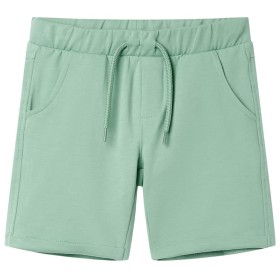 Pantalones cortos infantiles con cordón caqui claro 116