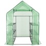 Barrierefreies Gewächshaus mit 12 Stahlregalen 143x214x196 cm von vidaXL, Gewächshäuser - Ref: Foro24-46913, Preis: 162,56 €,...