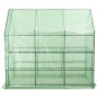 Barrierefreies Gewächshaus mit 12 Stahlregalen 143x214x196 cm von vidaXL, Gewächshäuser - Ref: Foro24-46913, Preis: 162,56 €,...