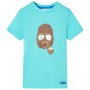Camiseta infantil de manga corta color aguamarina 128 de , Camisetas para niños - Ref: Foro24-11622, Precio: 8,13 €