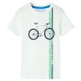 Kurzarm-T-Shirt für Kinder in Naturfarbe, Größe 92. von , Kinder-T-Shirts - Ref: Foro24-12144, Preis: 8,28 €, Rabatt: %