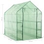 Invernadero accesible con 12 estantes acero 143x214x196 cm de vidaXL, Invernaderos - Ref: Foro24-46913, Precio: 162,73 €, Des...