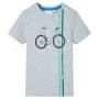 Kurzarm-Kinder-T-Shirt in Grau, Größe 128. von , Kinder-T-Shirts - Ref: Foro24-12152, Preis: 8,19 €, Rabatt: %