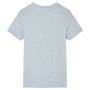 Camiseta de manga corta infantil gris 128 de , Camisetas para niños - Ref: Foro24-12152, Precio: 8,28 €, Descuento: %