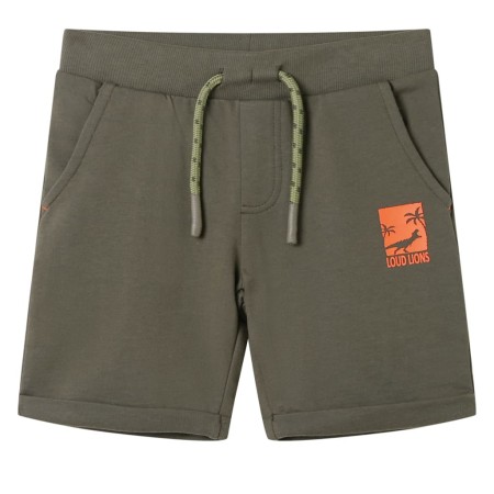 Pantalones cortos infantiles con cordón caqui oscuro 92 by , kids pants - Ref: Foro24-12199, Price: 9,39 €, Discount: %