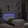 Bettgestell mit Kopfteil und weißen LED-Leuchten 100x200 cm von , Betten und Lattenroste - Ref: Foro24-838799, Preis: 124,88 ...