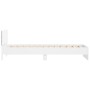 Bed frame with headboard and white LED lights 100x200 cm by , Beds and slatted bases - Ref: Foro24-838799, Price: 127,29 €, D...