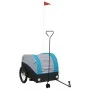 Remolque para bicicleta hierro negro y azul 45 kg by , Bicycle trailers - Ref: Foro24-94149, Price: 86,65 €, Discount: %