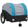 Remolque para bicicleta hierro negro y azul 45 kg by , Bicycle trailers - Ref: Foro24-94149, Price: 86,65 €, Discount: %