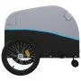 Remolque para bicicleta hierro negro y azul 45 kg by , Bicycle trailers - Ref: Foro24-94149, Price: 86,65 €, Discount: %