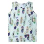 Ärmelloses Kinder-Tanktop in weichem meliertem Blau, Größe 140. von , Kinder-T-Shirts - Ref: Foro24-11778, Preis: 8,41 €, Rab...