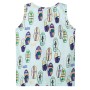 Ärmelloses Kinder-Tanktop in weichem meliertem Blau, Größe 140. von , Kinder-T-Shirts - Ref: Foro24-11778, Preis: 8,41 €, Rab...