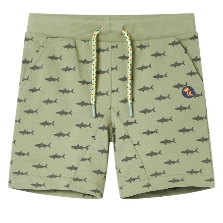 Kurze Kinderhose mit hellem Khaki-Farbton und Kordelzug, Größe 92. von , Kinderhosen - Ref: Foro24-12324, Preis: 10,20 €, Rab...