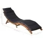 Liege mit Kissen aus massivem dunkelgrauem Akazienholz von vidaXL, Liegen - Ref: Foro24-46651, Preis: 162,68 €, Rabatt: %