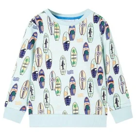 Kinder-Sweatshirt in weichem meliertem Blau, Größe 116. von , Kinder-T-Shirts - Ref: Foro24-11821, Preis: 12,77 €, Rabatt: %
