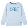 Sudadera para niños azul suave melange 128 by , Kids T-shirts - Ref: Foro24-11972, Price: 11,23 €, Discount: %