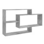 Wandregale aus betongrauem Sperrholz, 104 x 20 x 58,5 cm von vidaXL, Regale und Regale - Ref: Foro24-800328, Preis: 41,01 €, ...