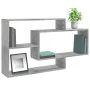 Wandregale aus betongrauem Sperrholz, 104 x 20 x 58,5 cm von vidaXL, Regale und Regale - Ref: Foro24-800328, Preis: 41,01 €, ...
