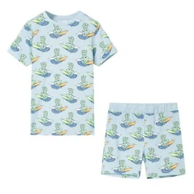 Kurzärmeliger hellblauer Kinderpyjama in Größe 116. von , Kinderhosen - Ref: Foro24-11861, Preis: 11,24 €, Rabatt: %