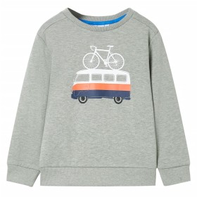Hellbrauner melierter Kapuzenpullover für Kinder, Größe 104. von , Kinder-T-Shirts - Ref: Foro24-12055, Preis: 11,08 €, Rabat...
