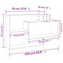 Wandregale aus betongrauem Sperrholz, 104 x 20 x 58,5 cm von vidaXL, Regale und Regale - Ref: Foro24-800328, Preis: 41,01 €, ...