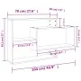 Wandregale aus betongrauem Sperrholz, 104 x 20 x 58,5 cm von vidaXL, Regale und Regale - Ref: Foro24-800328, Preis: 41,01 €, ...