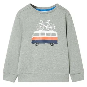 Hellbrauner melierter Kapuzenpullover für Kinder, Größe 128. von , Kinder-T-Shirts - Ref: Foro24-12057, Preis: 10,97 €, Rabat...