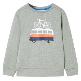 Hellbrauner melierter Kapuzenpullover für Kinder, Größe 128. von , Kinder-T-Shirts - Ref: Foro24-12057, Preis: 11,08 €, Rabat...