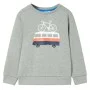 Sudadera para niños caqui claro mélange 128 by , Kids T-shirts - Ref: Foro24-12057, Price: 10,97 €, Discount: %