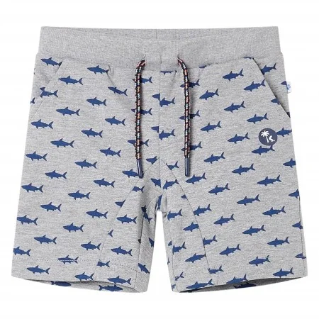Kinder-Shorts mit grauem Melange-Kordelzug, Größe 104. von , Kinderhosen - Ref: Foro24-12330, Preis: 10,09 €, Rabatt: %