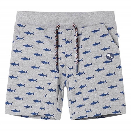 Kinder-Shorts mit grauem Melange-Kordelzug, Größe 104. von , Kinderhosen - Ref: Foro24-12330, Preis: 10,20 €, Rabatt: %