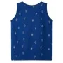 Camiseta sin mangas de niños azul oscuro 116 by , Kids T-shirts - Ref: Foro24-12351, Price: 7,87 €, Discount: %