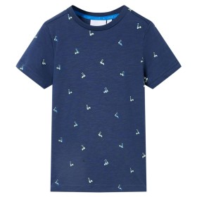 Camiseta infantil azul oscuro 116