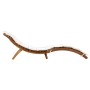 Sun lounger with cream solid acacia wood cushion by vidaXL, Loungers - Ref: Foro24-46652, Price: 153,49 €, Discount: %