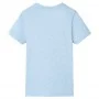 Kinder-T-Shirt in weichem melierten Blau, Größe 92. von , Kinder-T-Shirts - Ref: Foro24-12029, Preis: 8,45 €, Rabatt: %