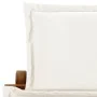 Sonnenliege mit cremefarbenem Kissen aus massivem Akazienholz von vidaXL, Liegen - Ref: Foro24-46652, Preis: 158,17 €, Rabatt: %