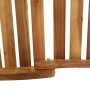 Sun lounger with cream solid acacia wood cushion by vidaXL, Loungers - Ref: Foro24-46652, Price: 153,49 €, Discount: %