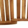Sun lounger with cream solid acacia wood cushion by vidaXL, Loungers - Ref: Foro24-46652, Price: 162,65 €, Discount: %