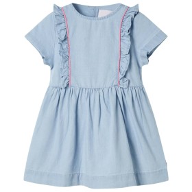Kinderkleid mit sanftblauen Rüschen 140 von , Kinderkleider - Ref: Foro24-10908, Preis: 12,34 €, Rabatt: %